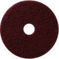 Americo Global Industrial„¢ 22" Stripping Pad, Burgundy, 5 Per Case 430522